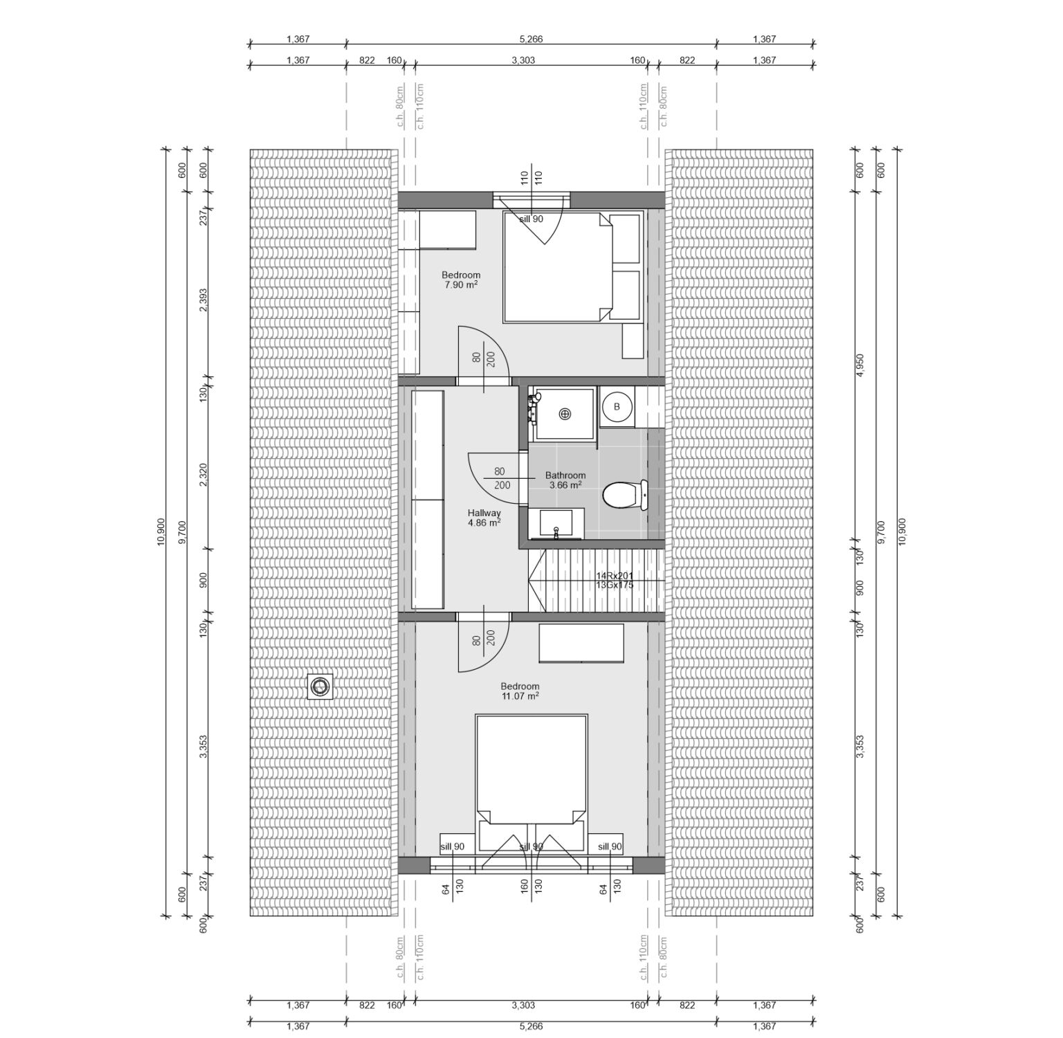 A-FRAME 2 - osnova sprata